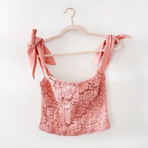 Bebe Cottagecore Off-Shoulder Blouse